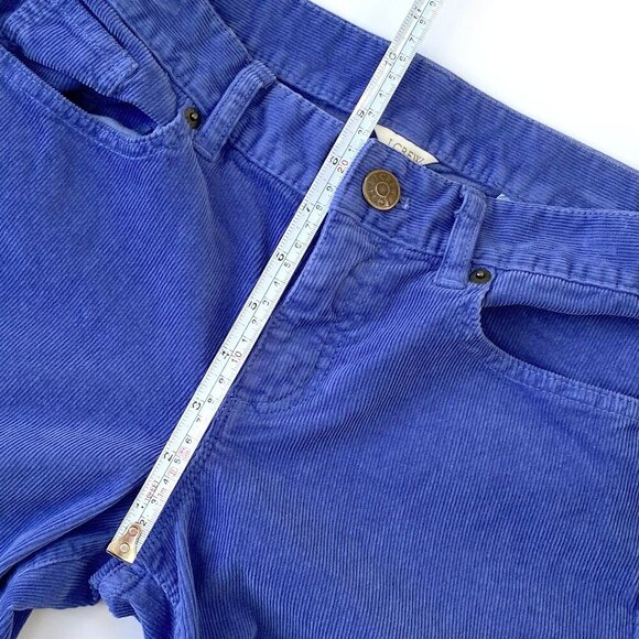 J.Crew Womens Toothpick Corduroy Skinny Ankle Pants Size 29 Blue Stretch Fall - Picture 11 of 12